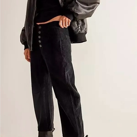 Free People We The Free Osaka Barrel Pants Size 26 Button Fly Relaxed Corduroy - Picture 5 of 16